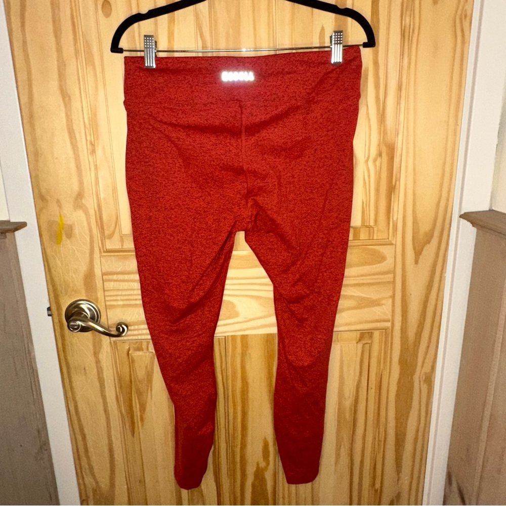 326 Nubull Red High-Waist Leggings Size Large